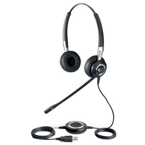 Jabra BIZ 2400 II Duo USB Corded Headset with NC Mic for Microsoft Lync