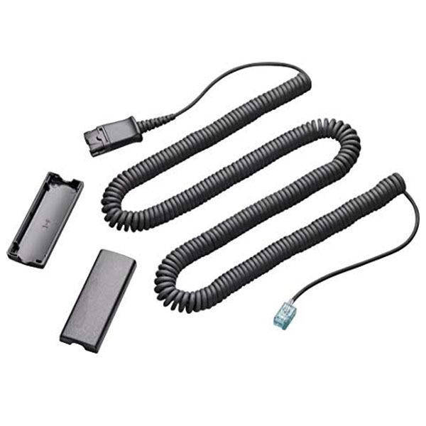 Plantronics QD to Modular Phone Jack Coil Cable